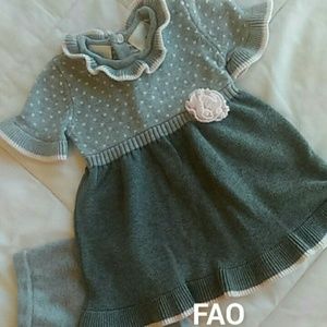 FAO Sweater dress with bloomers 100% cotton